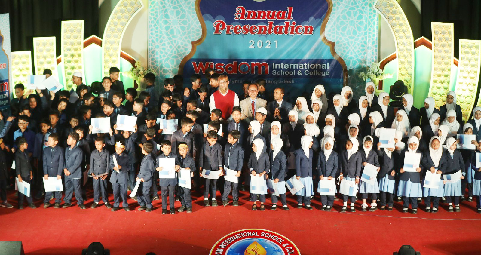 Students celebrating success